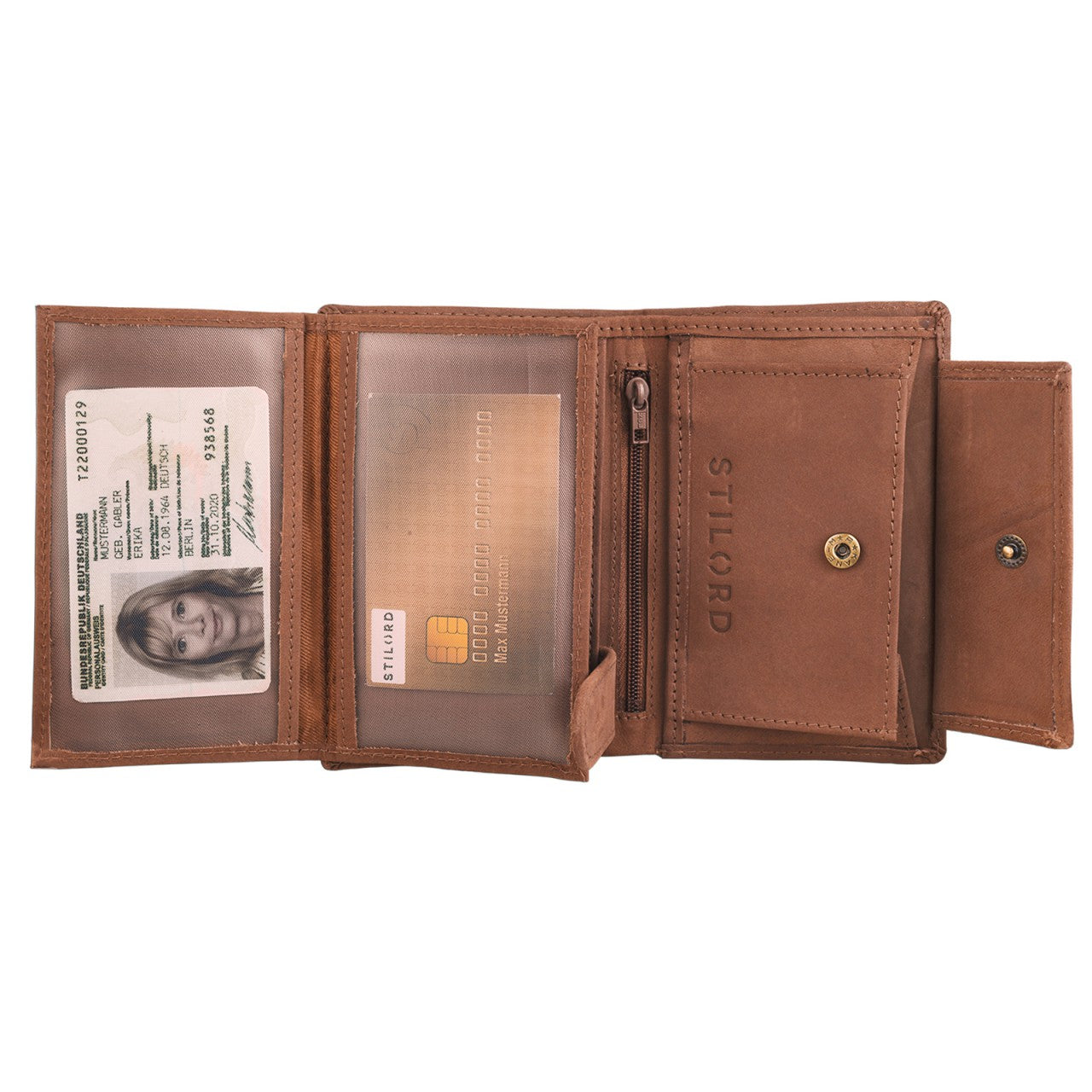 Münztasche braun