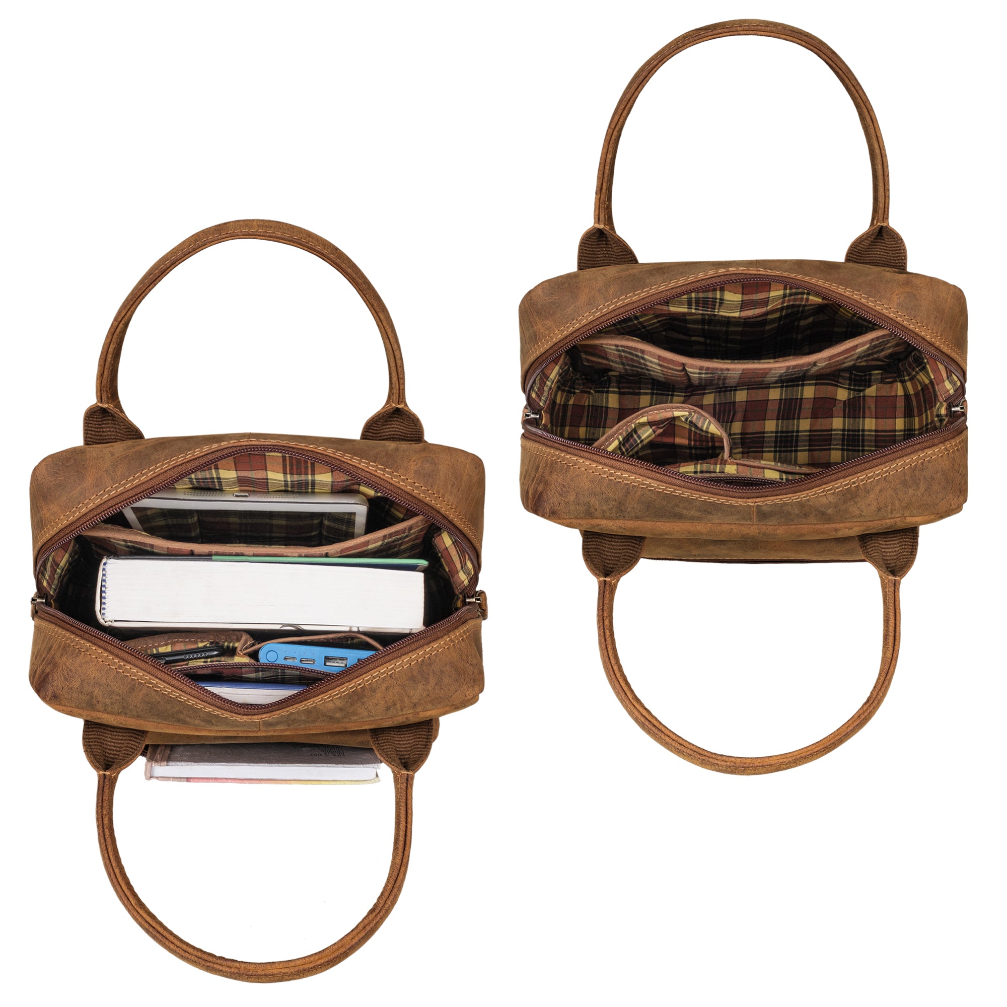 damen rucksack echt leder braun