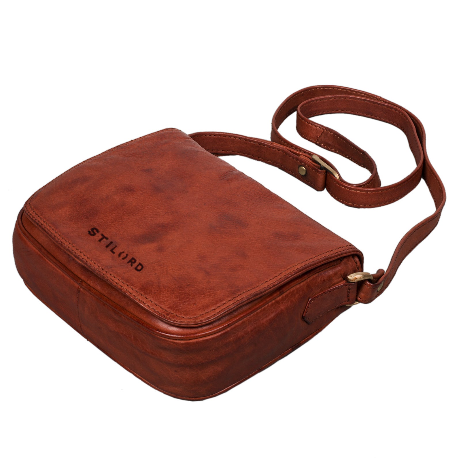 Partytasche Leder braun