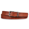 Kožený opasek hnědý 34 mm zkracovatelný