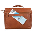 Schultertasche Leder 15.6 Zoll Vintage