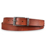 Kožený opasek hnědý 34 mm zkracovatelný