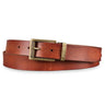 Kožený opasek hnědý 34 mm zkracovatelný
