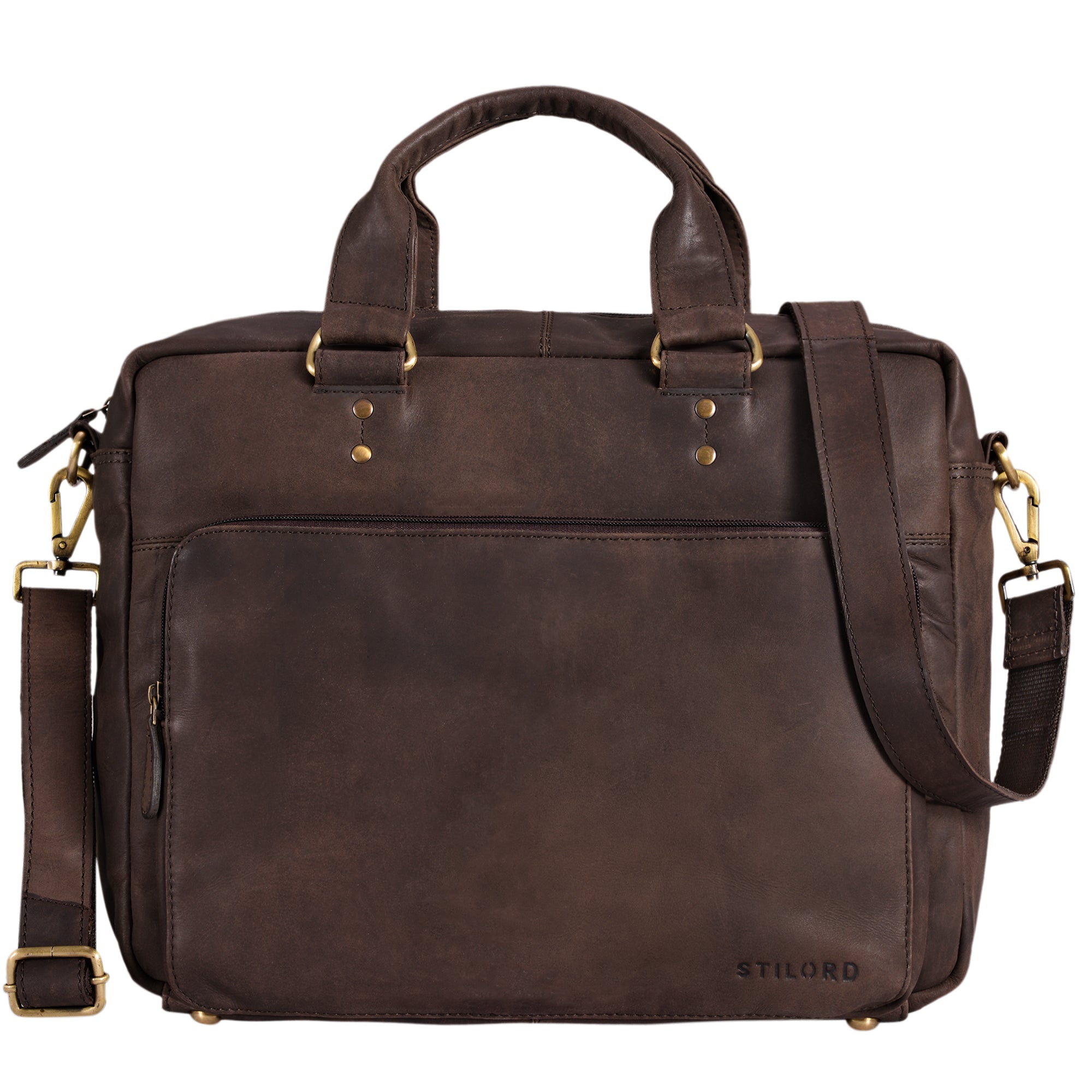 Große Ledertasche für DIN A4 Aktenordner