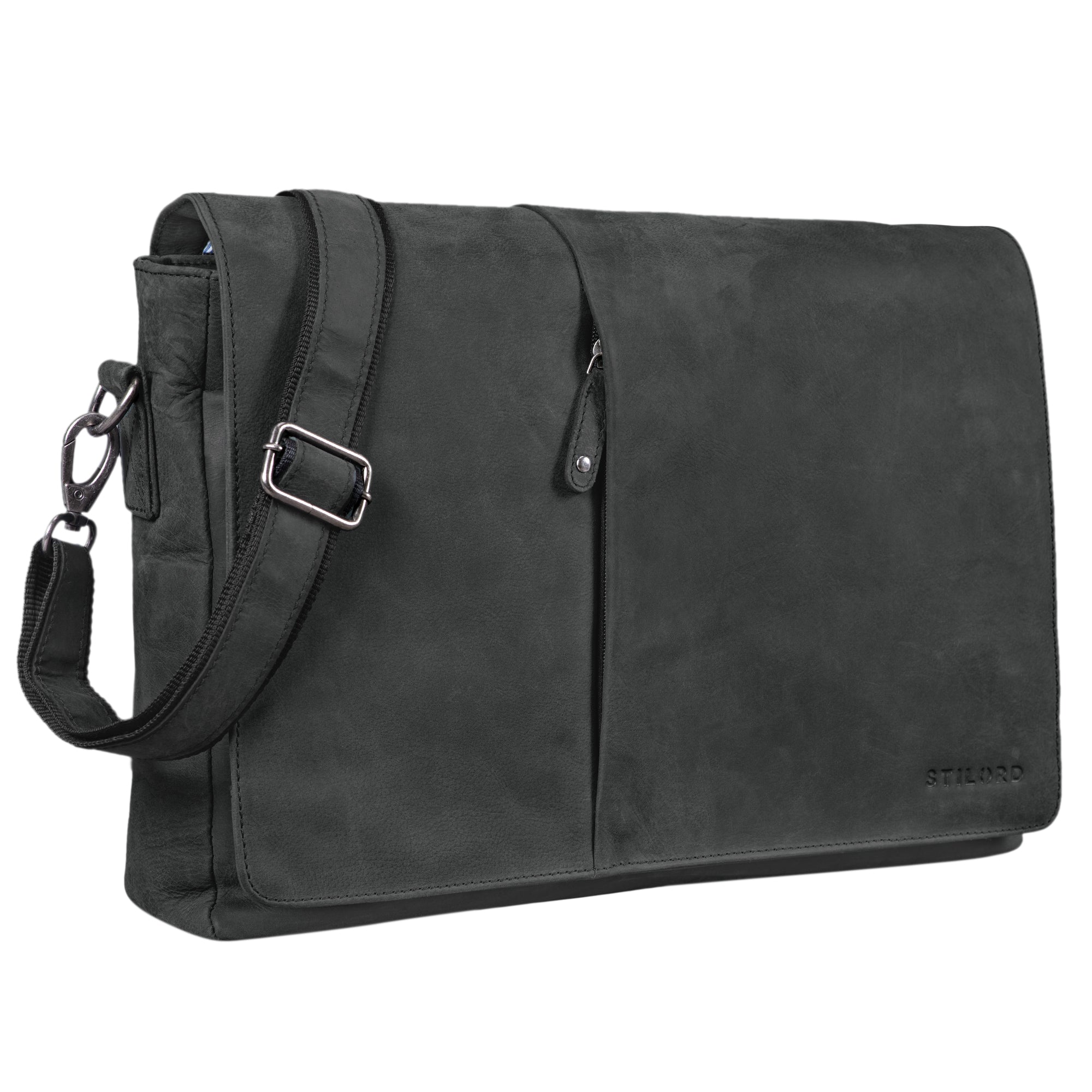 Schwarze Businesstasche Leder
