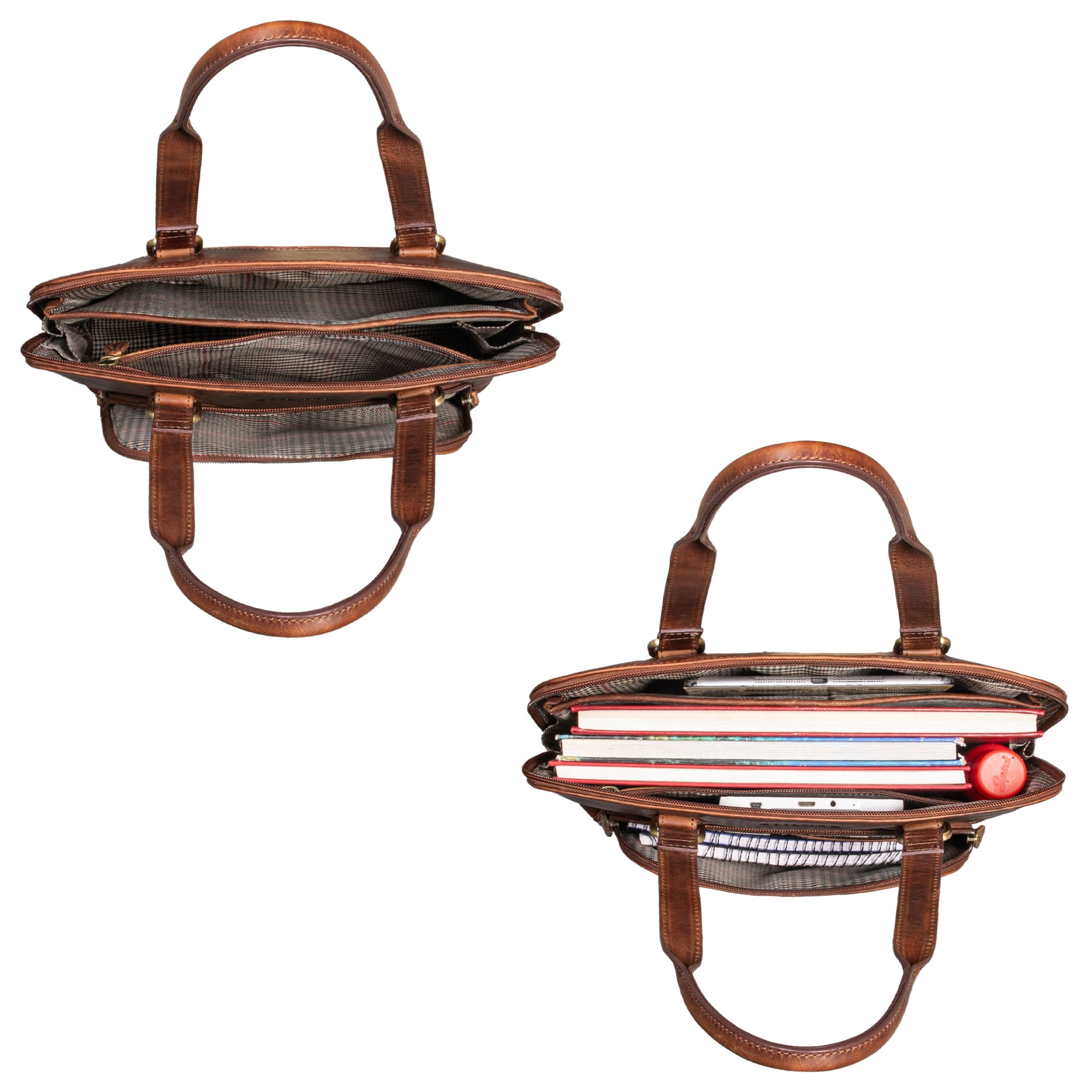 Leder Damentasche Braun