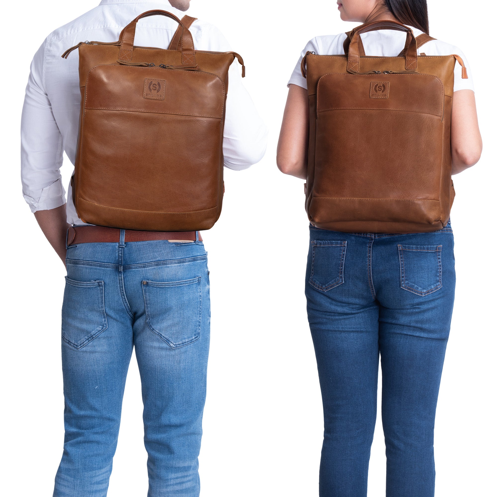 Schultertasche Rucksack Leder