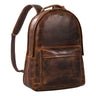 Studenten Rucksack Leder braun