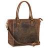 "Abigail" Kožená Taška pro Ženy Vintage Shopper na Kancelář