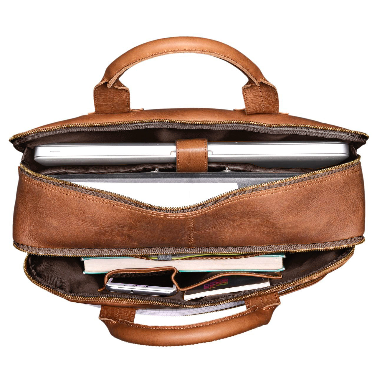 Vintage Ledertasche Schultertasche