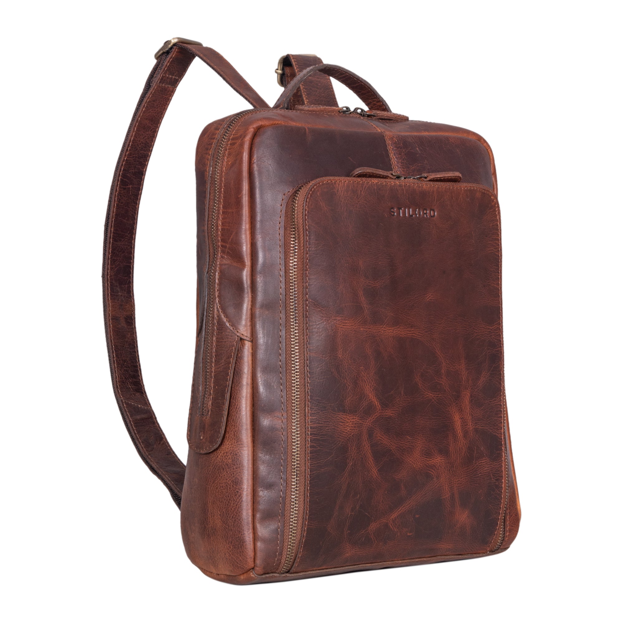 Daypack Leder mit Laptopfach