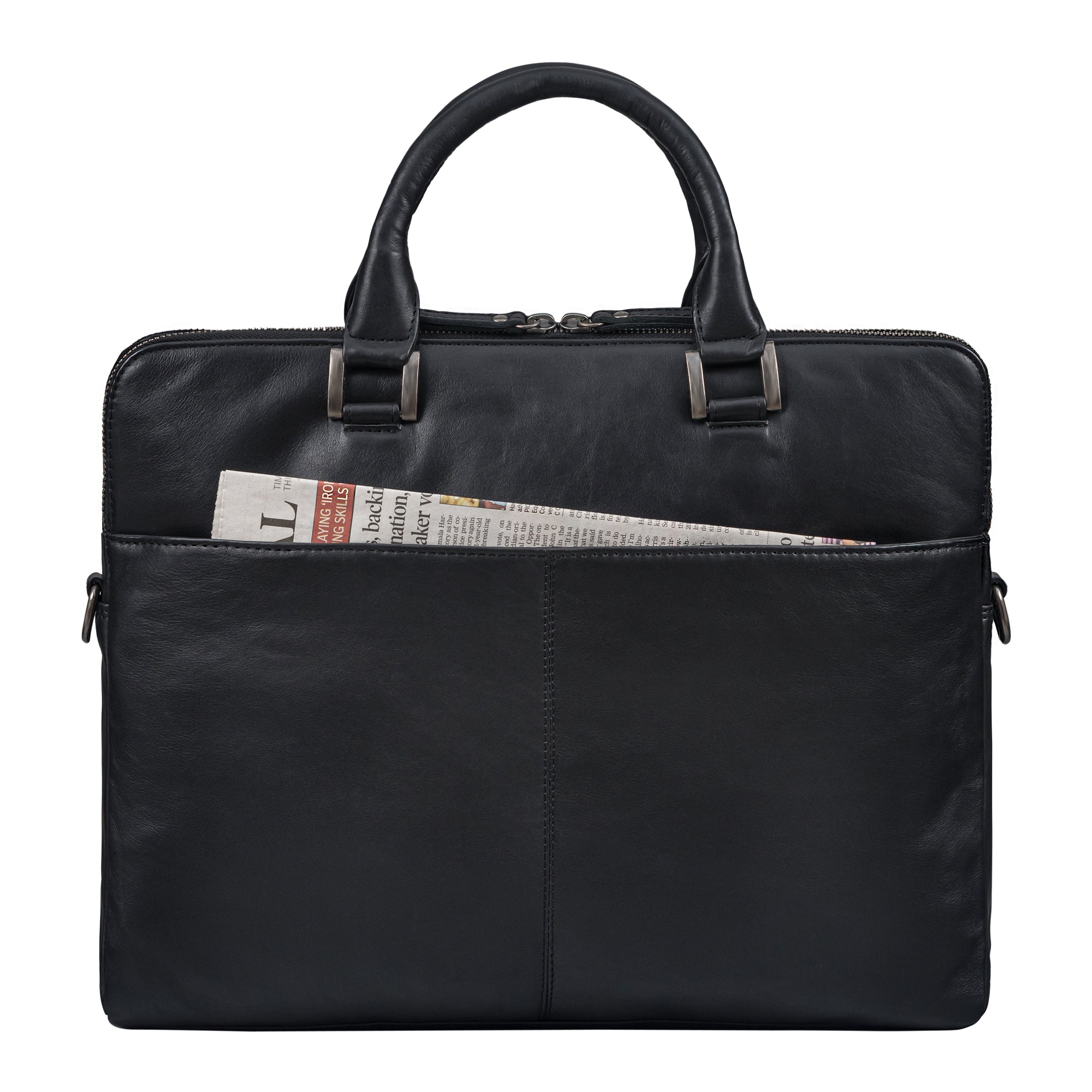 Aktentasche Leder schwarz