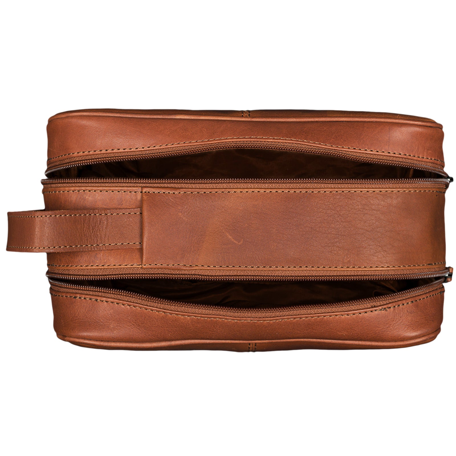 Kulturbeutel Leder Vintage