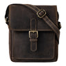 "Martinez" Malá Pánská Kožená Taška přes Rameno Vintage Messenger