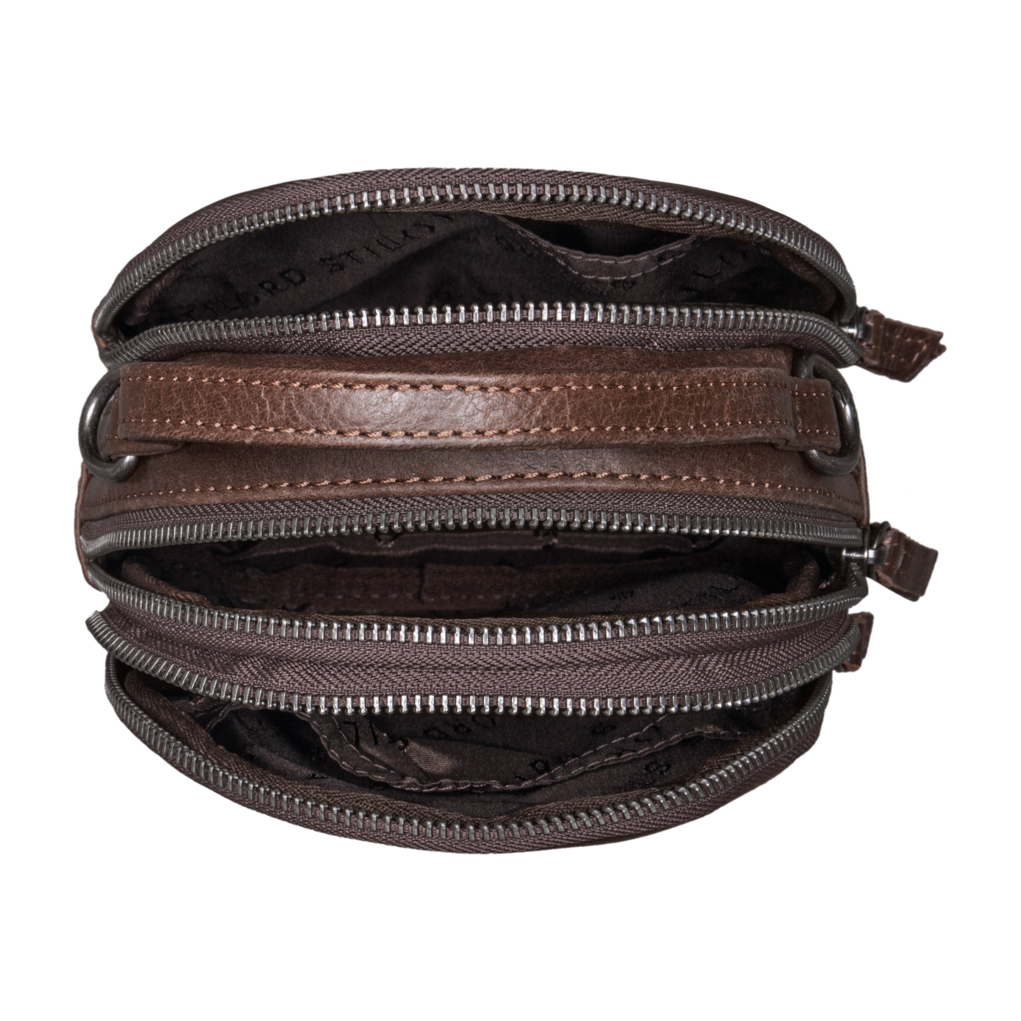 Rucksack leder vintage braun