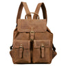 Lederrucksack Damen groß braun