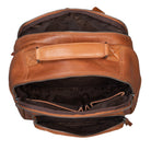 Rucksack mit Laptopfach Leder braun