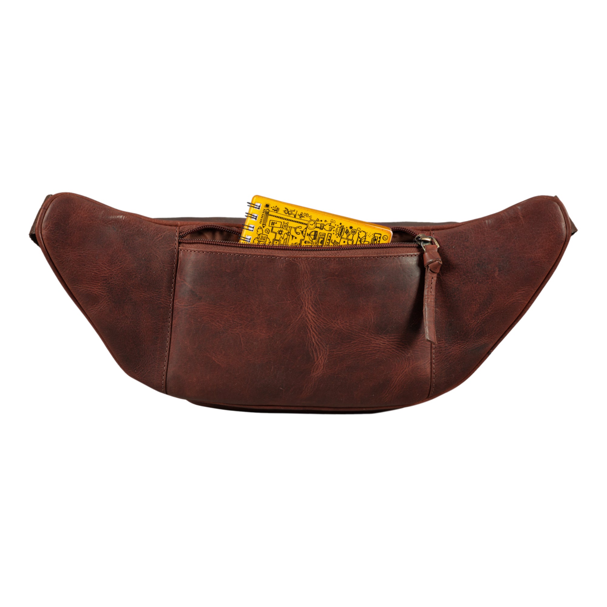 Gürteltasche Echtes Leder braun