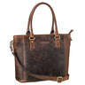 "Abigail" Kožená Taška pro Ženy Vintage Shopper na Kancelář