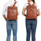 Cityrucksack Echtleder Rucksack