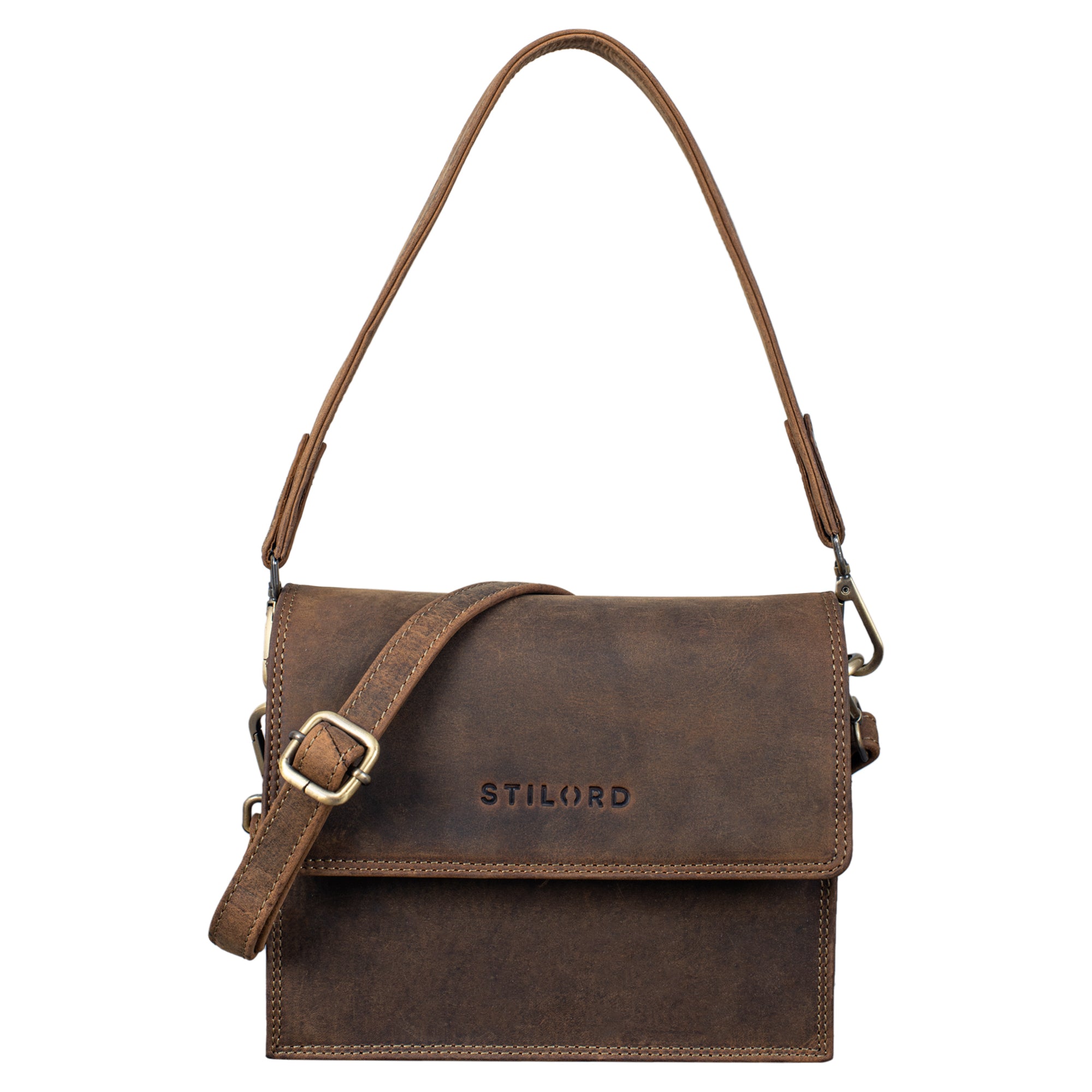 Partytasche leder braun