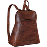 Tasche als Rucksack Leder braun