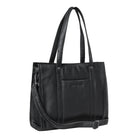 Umhängetasche Damen Leder schwarz