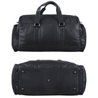 Schwarze Weekender Ledertasche Herren