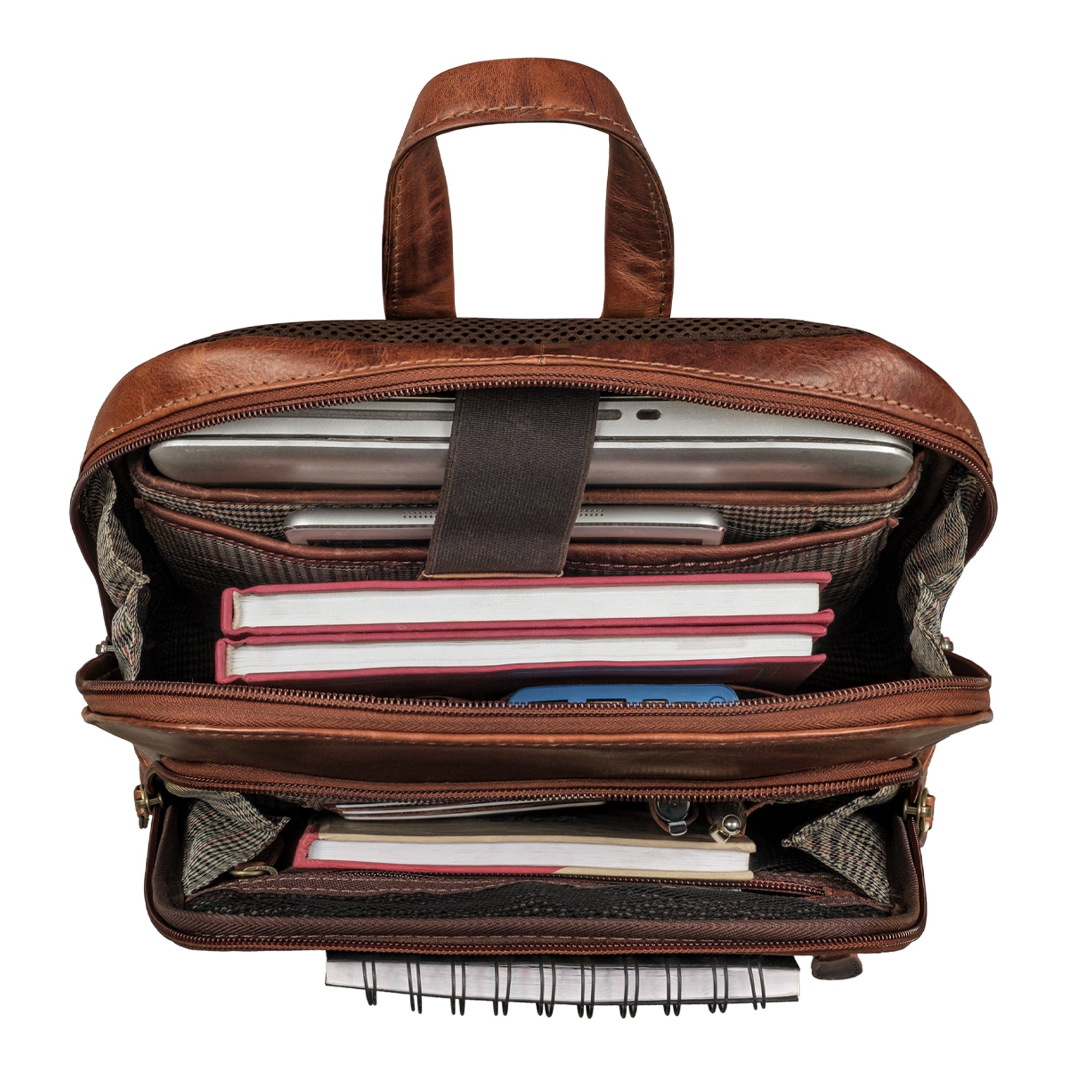 Großer Cityrucksack aus Leder