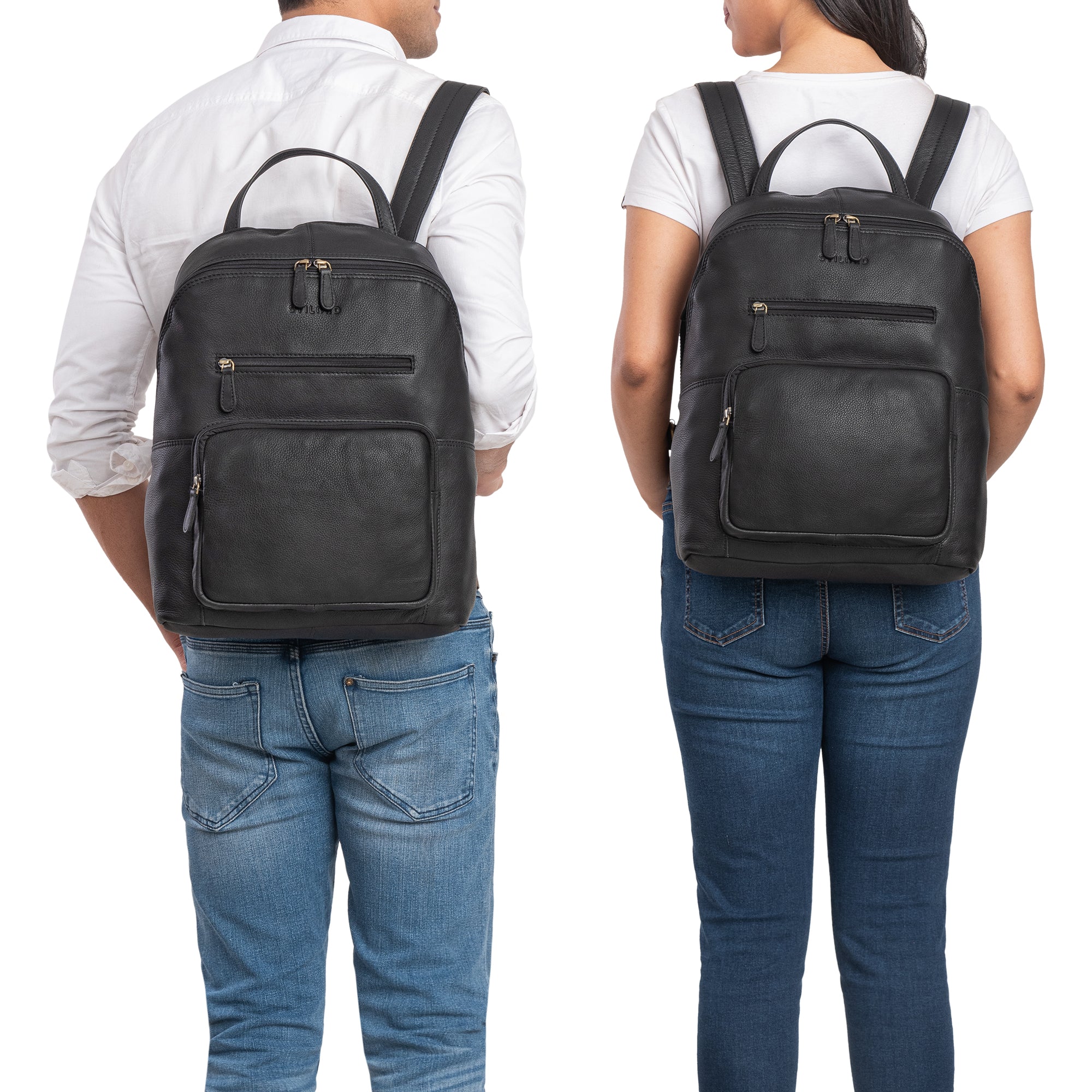 Messenger Rucksack groß schwarz für Studenten