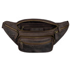 Braune Leder Gürteltasche Vintage XL