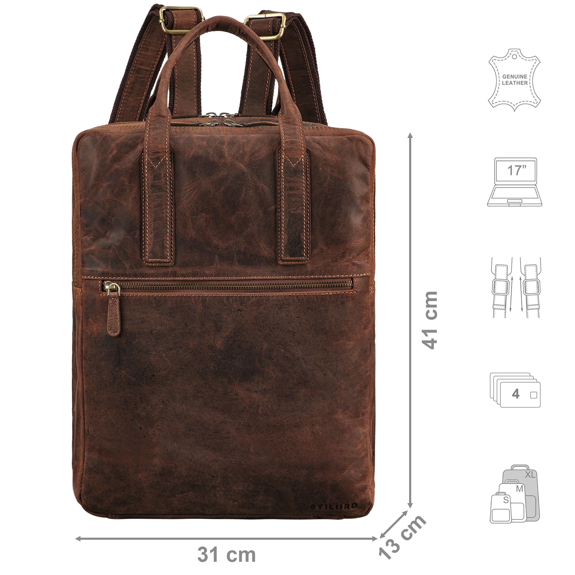 Henkel Rucksack Business Wildleder