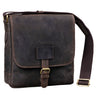 Braune Herren Umhängetasche Leder Vintage