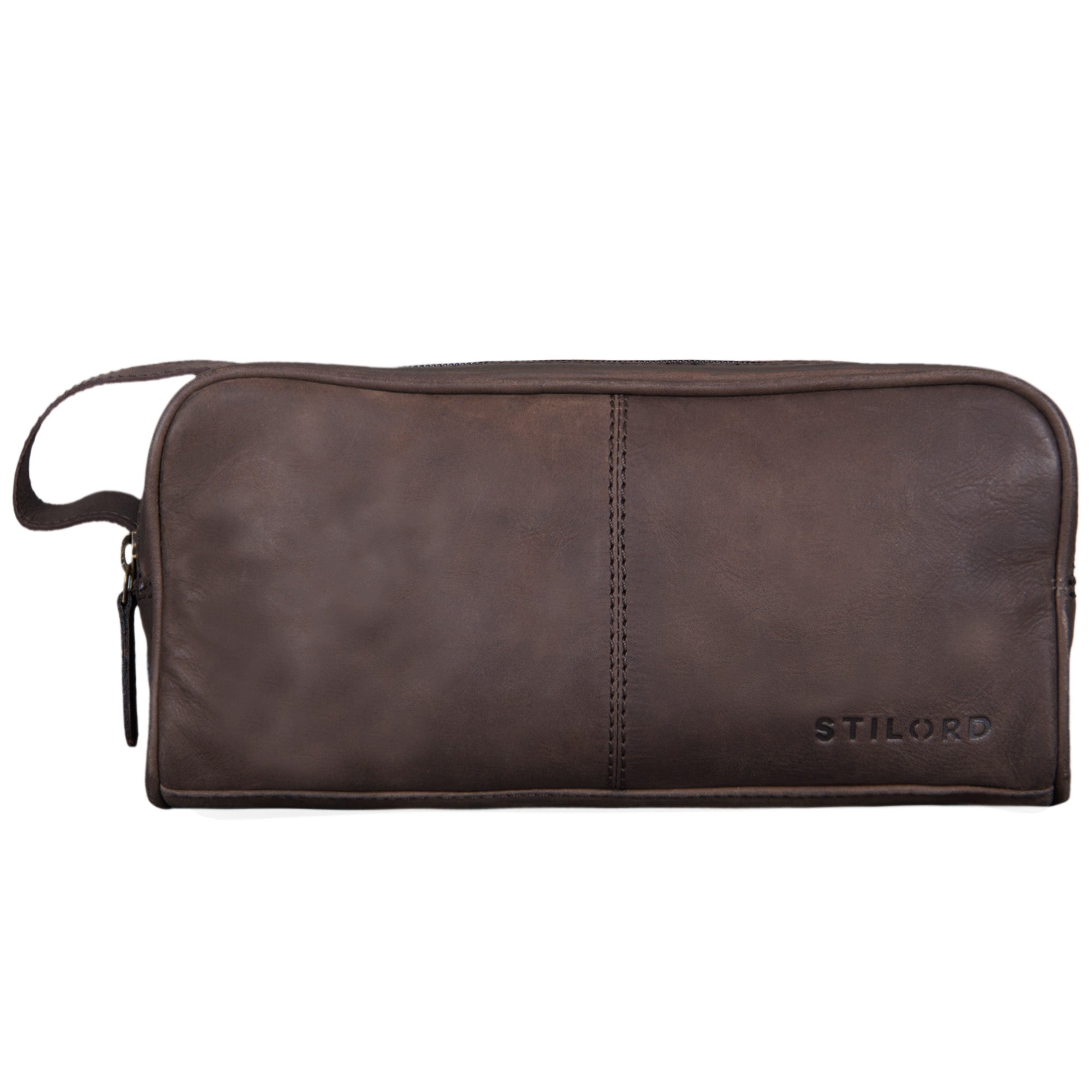Leder Kulturtasche Vintage