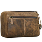 Waschtasche Leder Braun