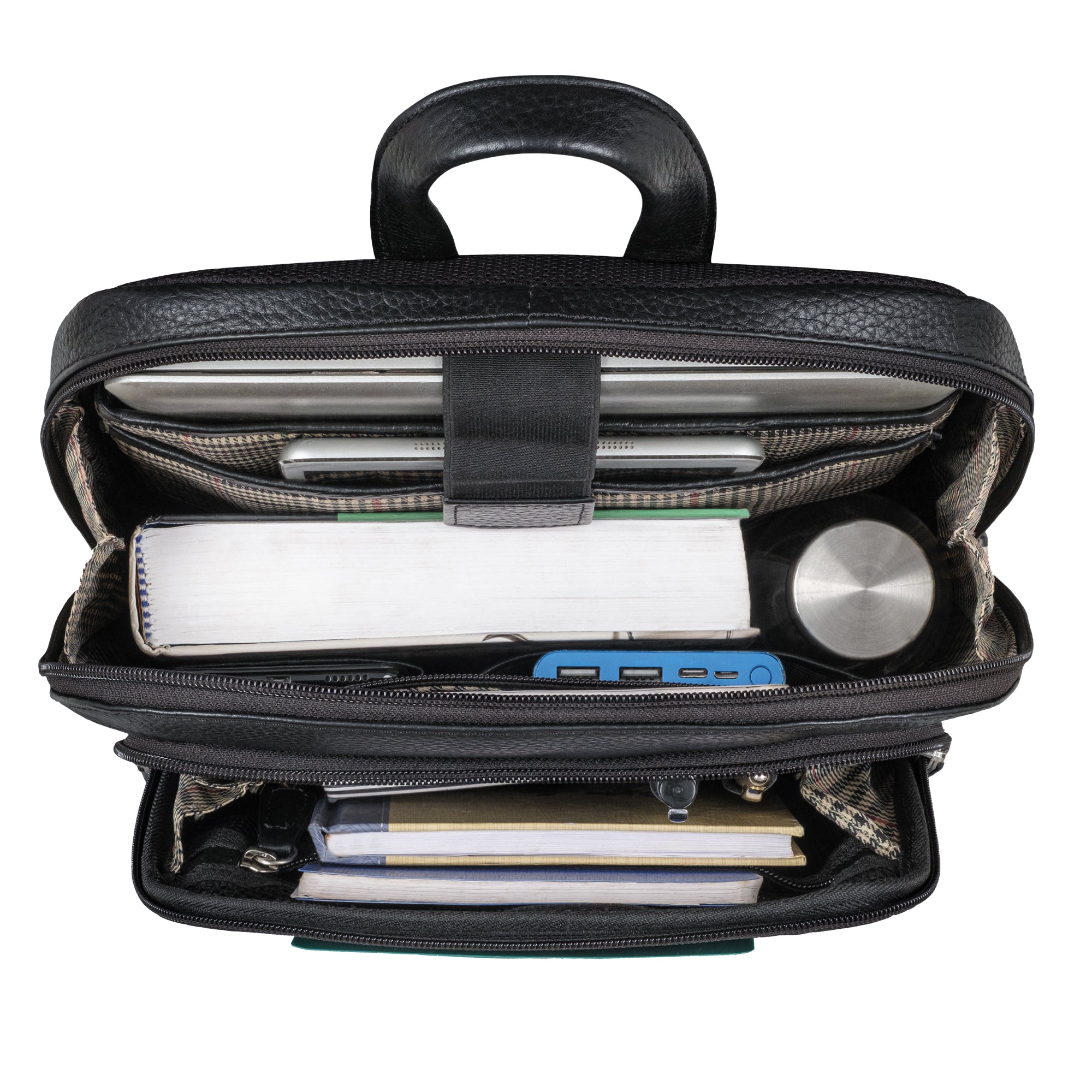 Laptop Rucksack aus Leder für 13,3 Zoll Notebook