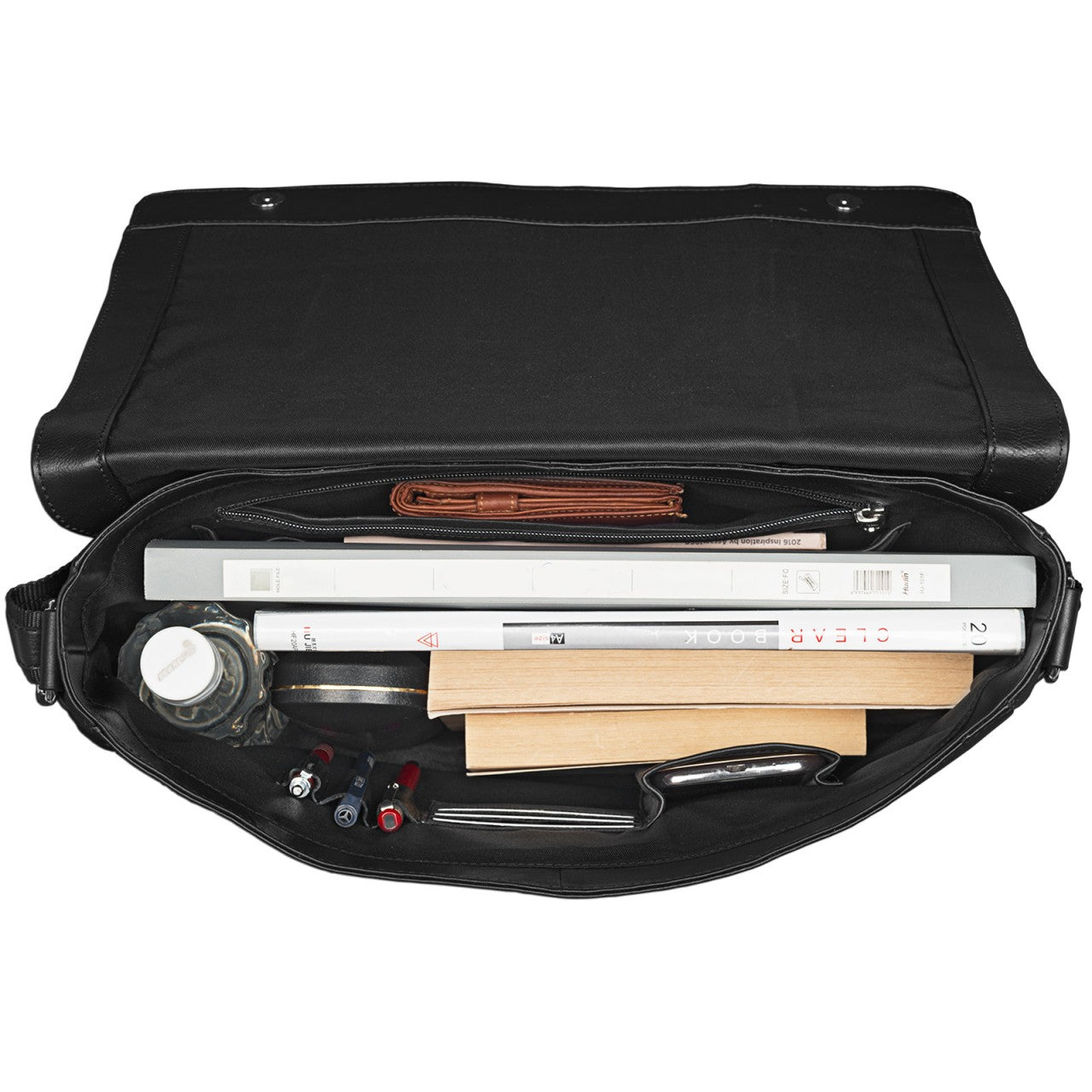 Unitasche Leder schwarz