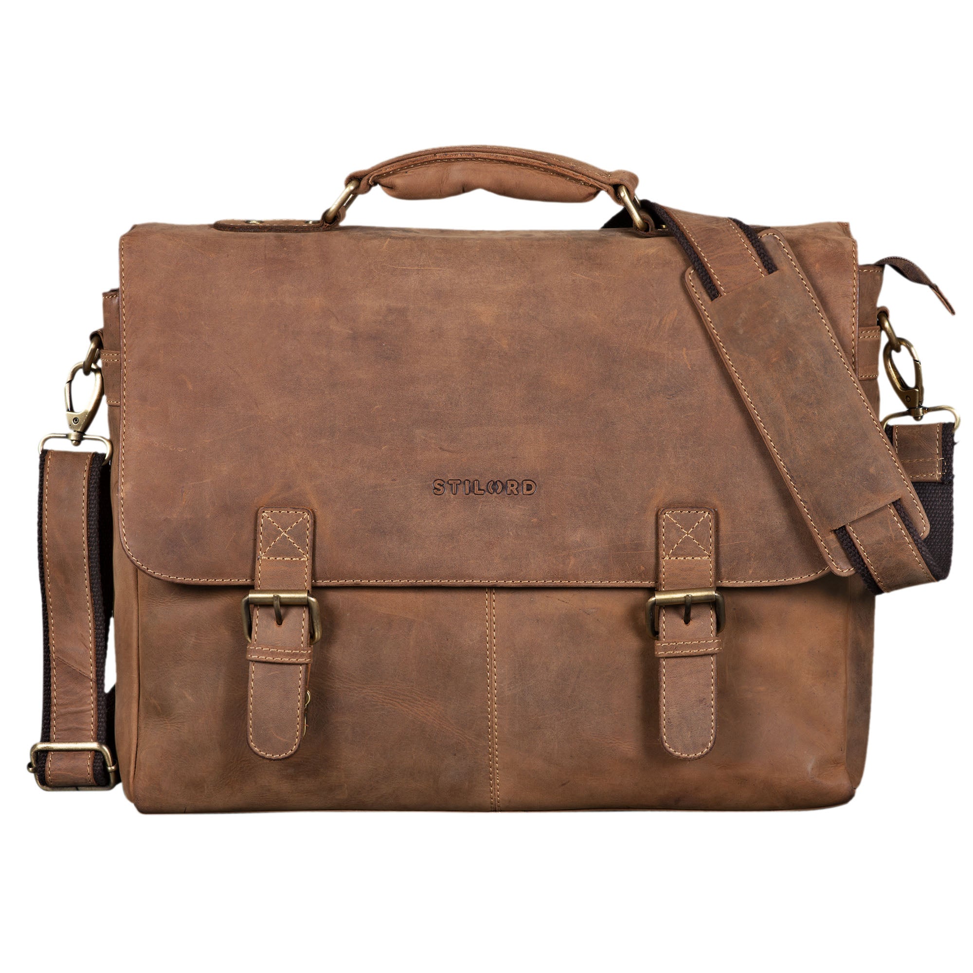 Vintage Bürotasche Leder braun