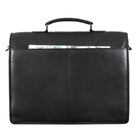 Schwarze Leder Büro Tasche