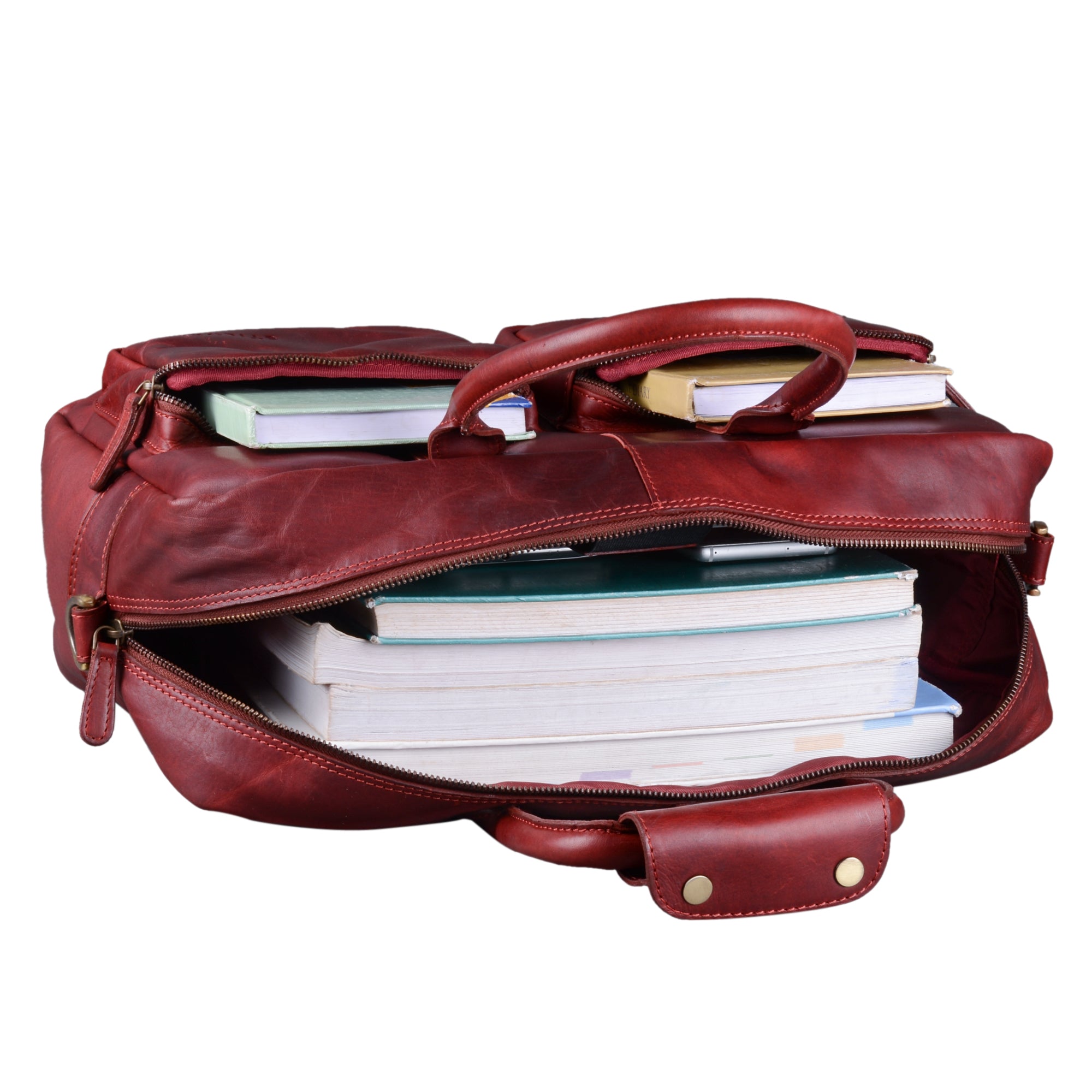Große Lehrertasche für Damen Leder