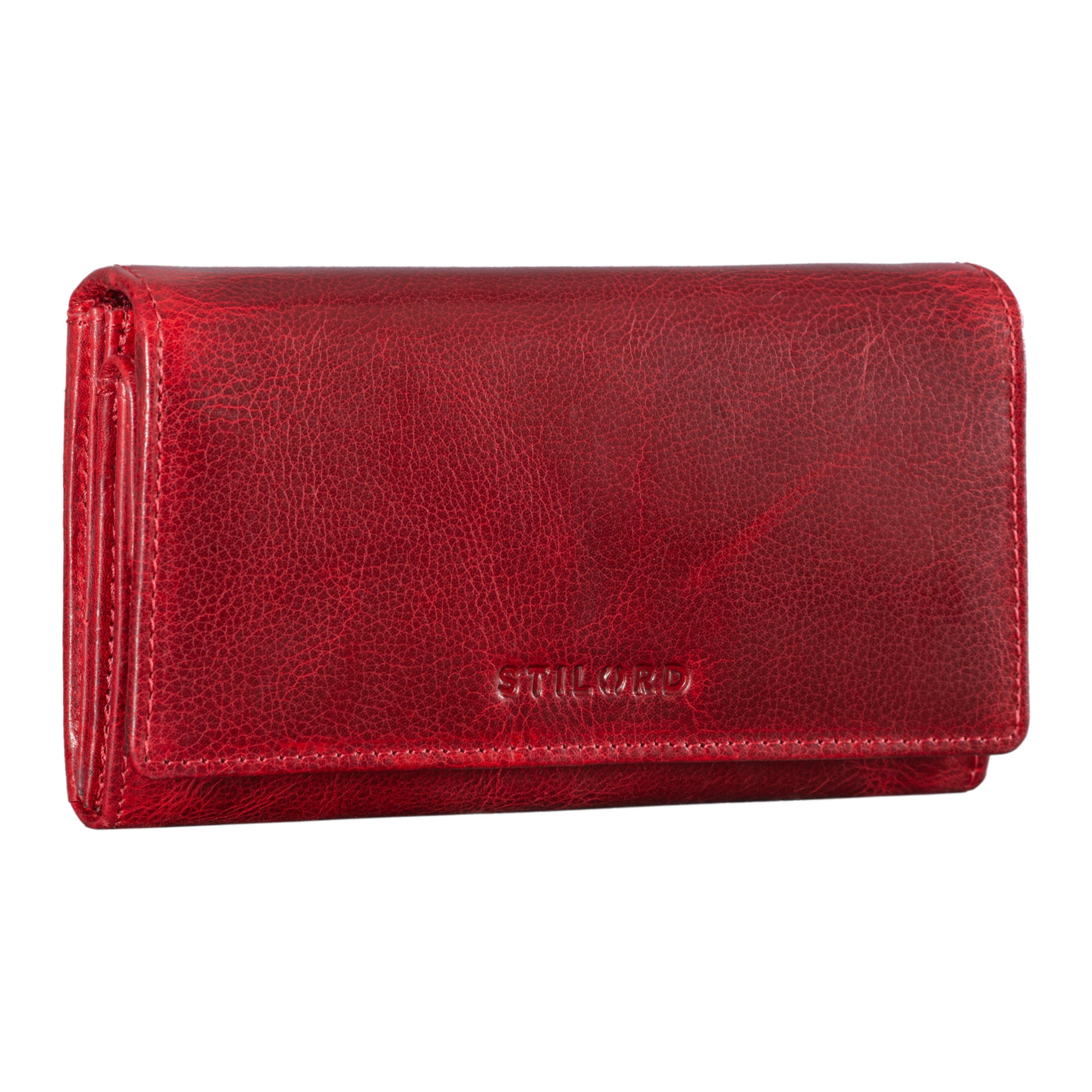 Portemonnaie Damen Leder Rot