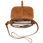 Damen Handtasche Leder braun
