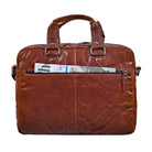 Vintage Leder Schultertasche Herren braun