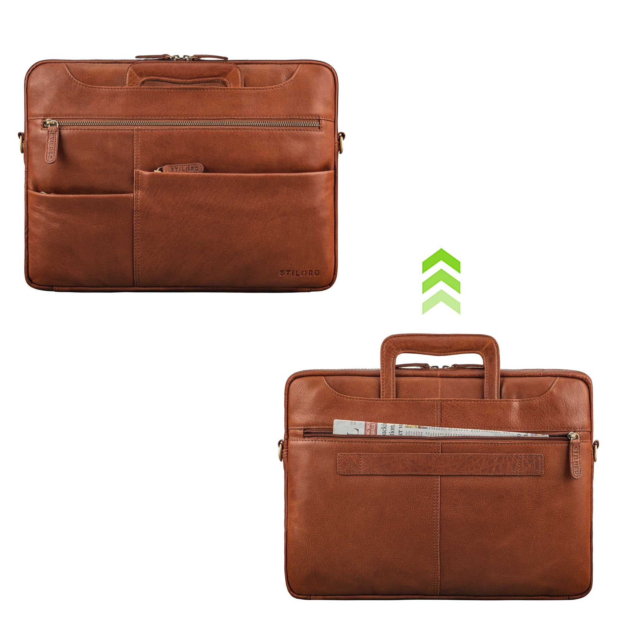 Leder Laptoptasche für Arbeit