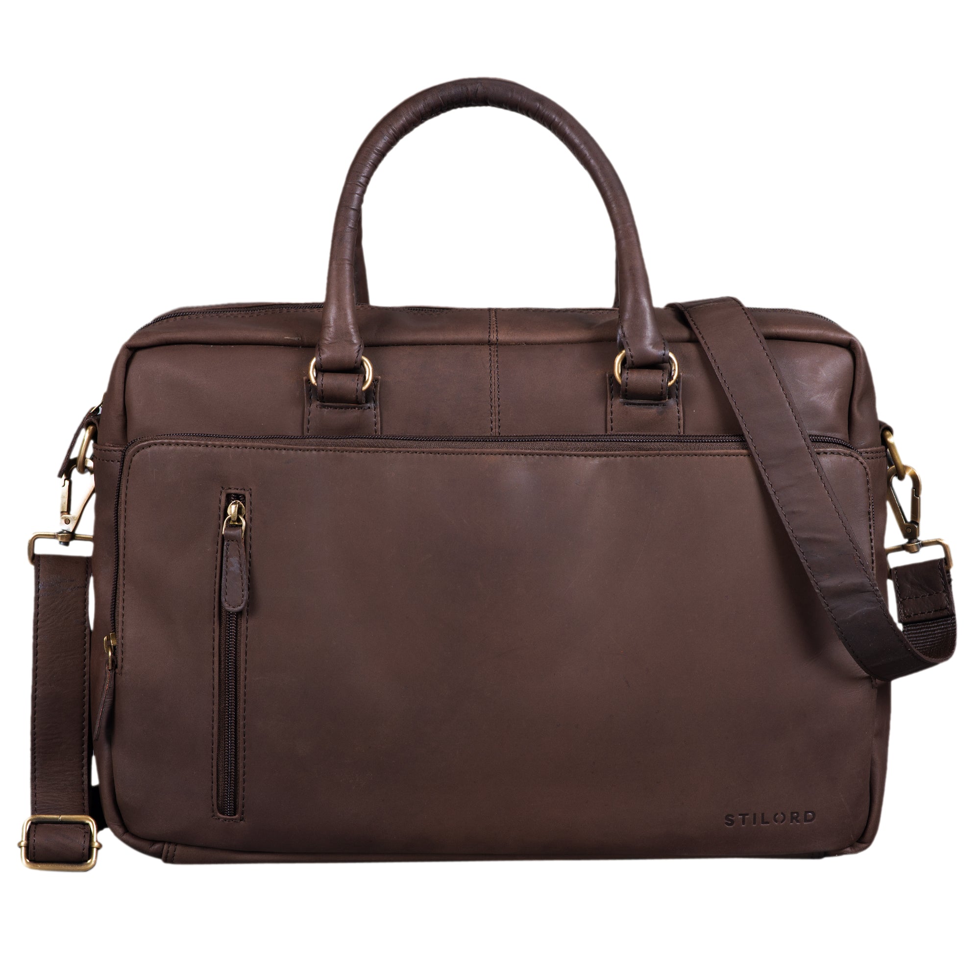 Vintage Ledertasche 15.6 Zoll Laptop-Fach