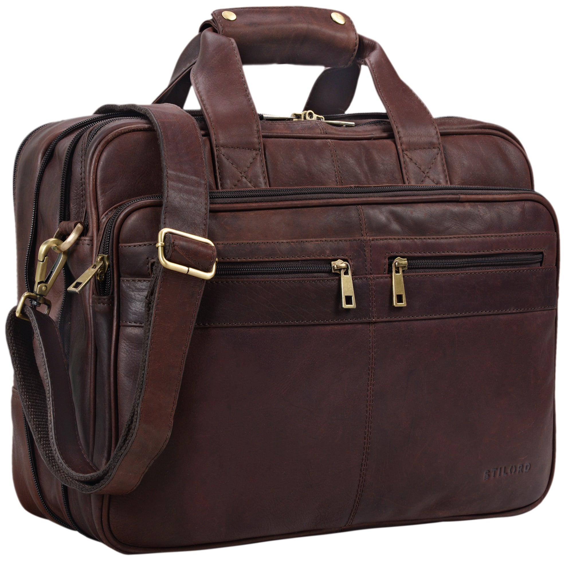 Lehrertasche Leder braun Herren