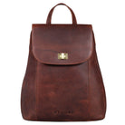 Leder Rucksack Cognac