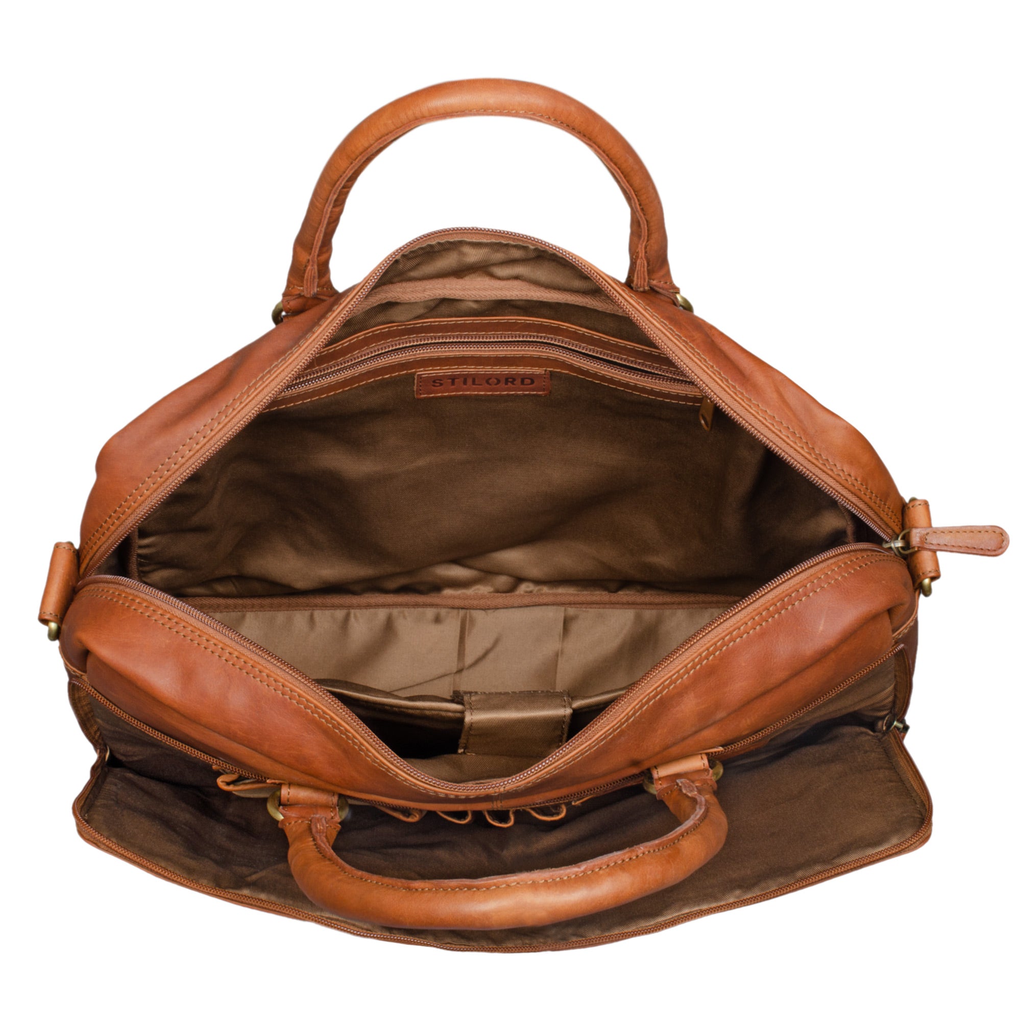 Businesstasche Leder Retro braun