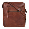 „Garcia“ Malá Kožená Taška Přes Rameno Vintage Hnědá Messenger