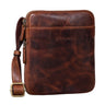 "Carson" Malá Pánská Kožená Taška přes Rameno Vintage Messenger